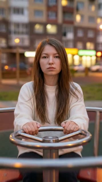 Карусель на закате